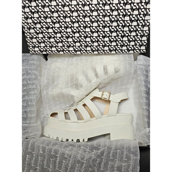 PRIMADONNA COLLECTION WOMEN SANDAL Strap Platform Euro Sizes  White 00134 ECP - Picture 11 of 12